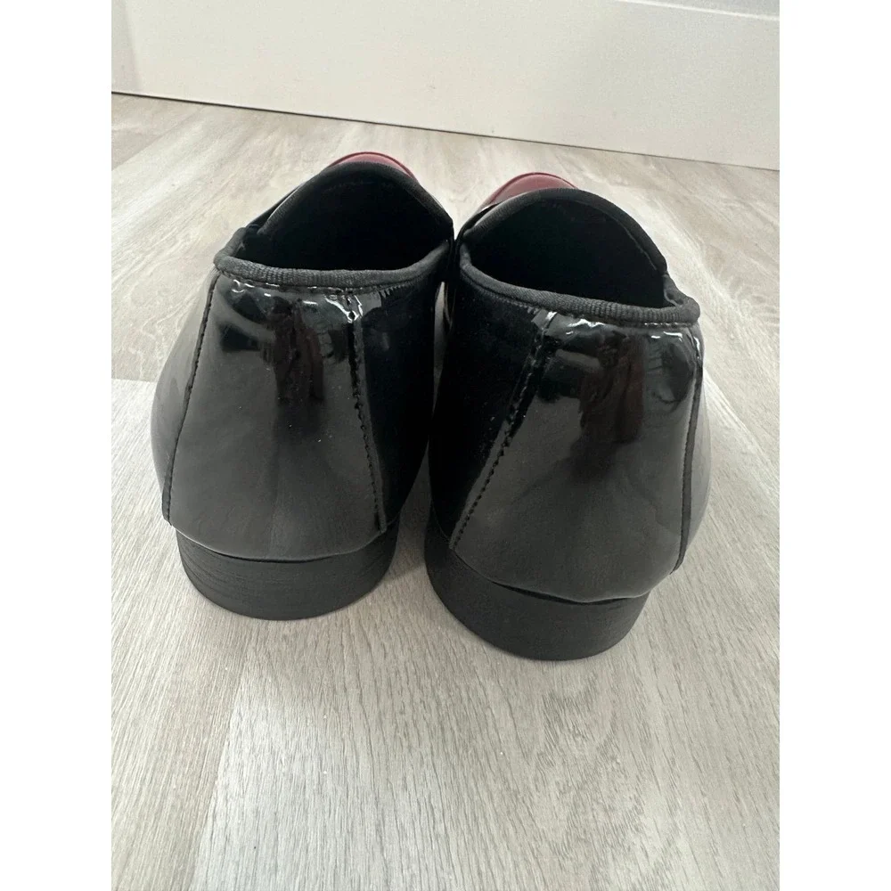 Versace Men's Black Cherry Ombre Patent Leather Medusa Loafers Italy sz 44 us 10 - Picture 10 of 12